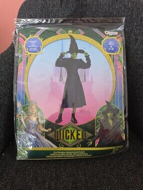 NWT Disguise Girl’s Size M(7-8) Deluxe Wicked Elphaba Halloween Costume Witch